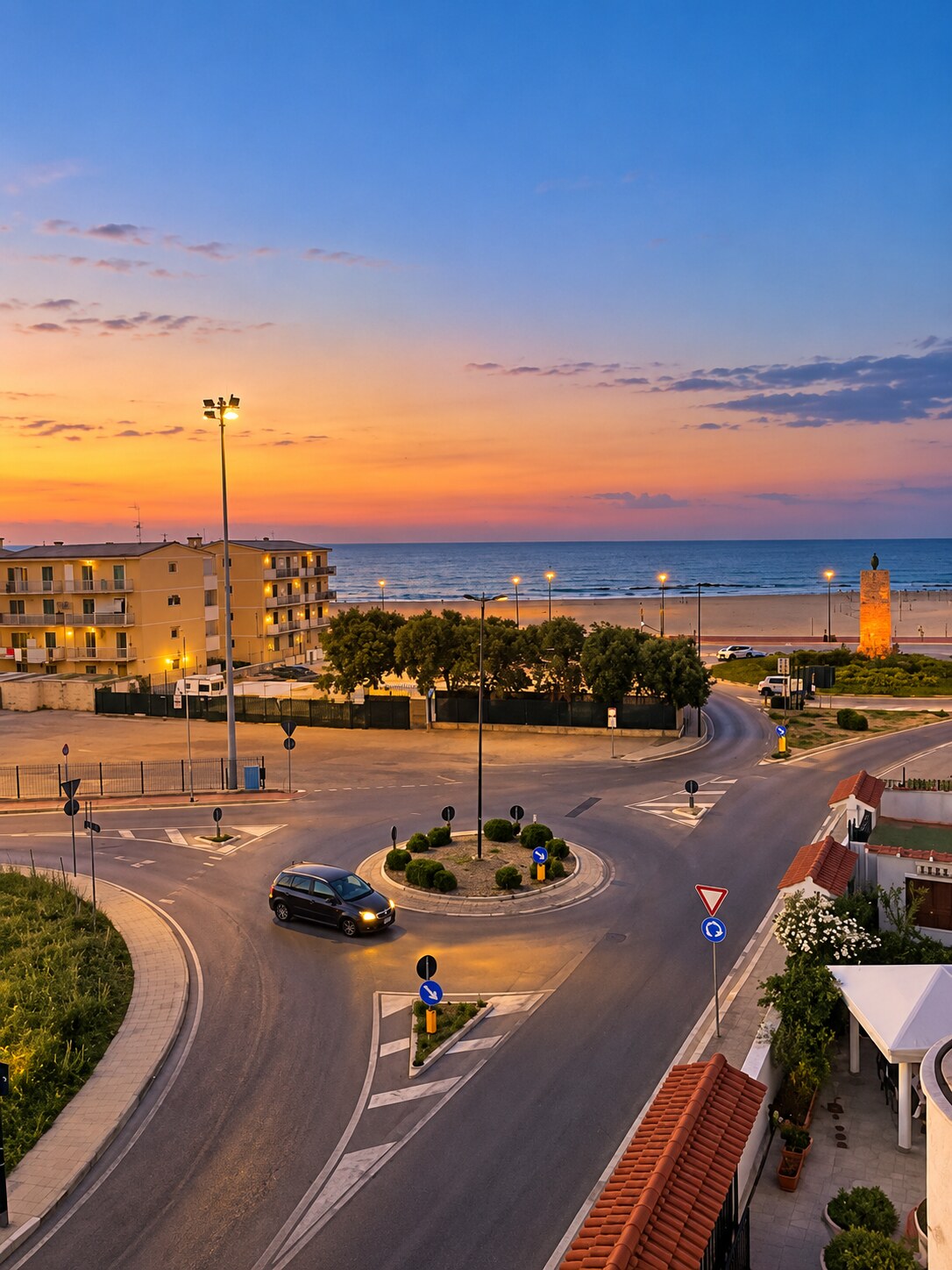 Vista sul mare e sulla spiaggia da Casa Mare